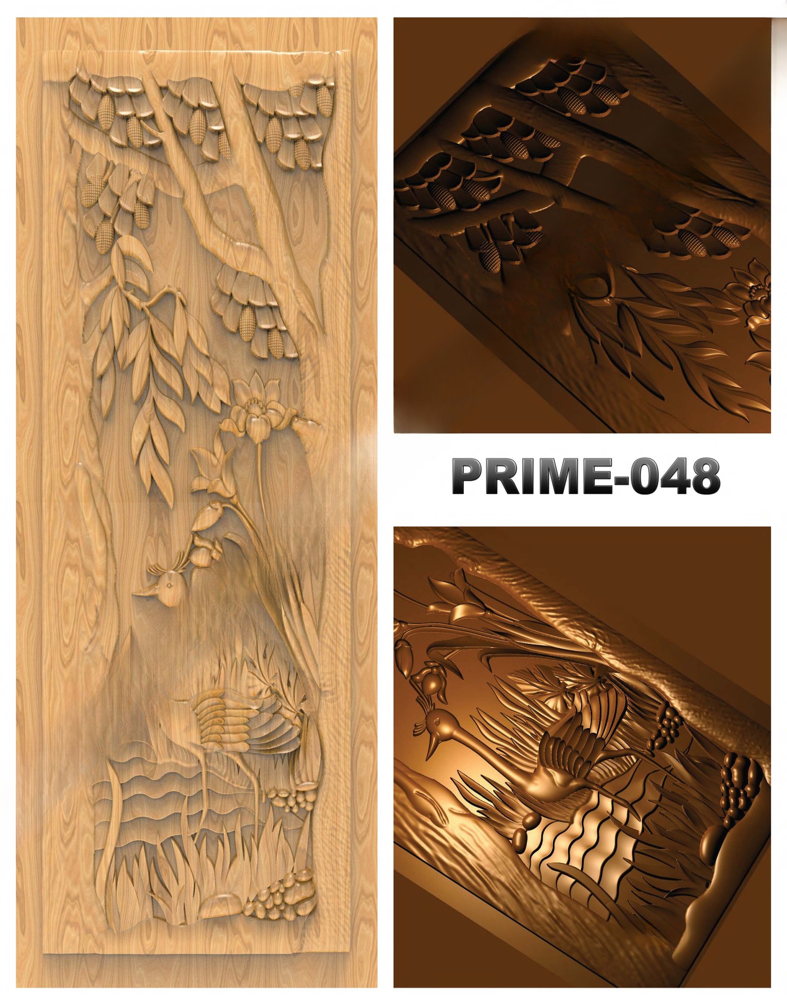 prime designs - PRIME-48 Divine Carved Relief CNC Design